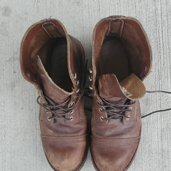 Red Wing 8111 Iron Ranger Brown Leather Boots Size 10, Width 2E - Picture 3 of 16